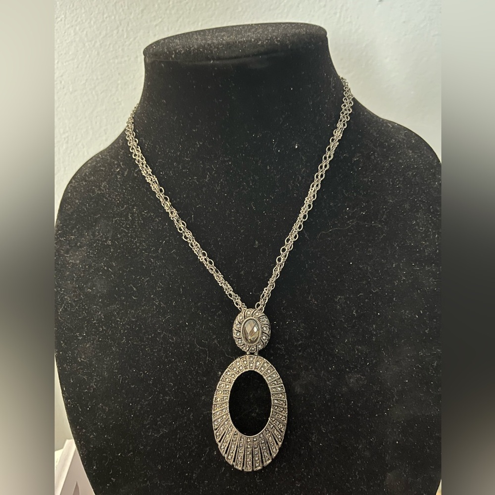 LIA SOPHIA Boho style necklace with large pendant
